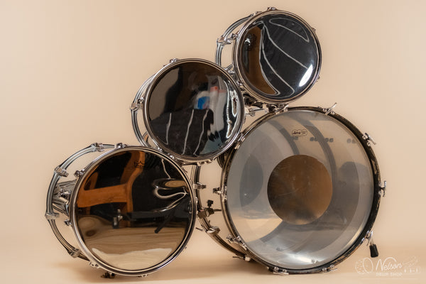 1970s Ludwig 'Big Beat' in Stainless Steel - 14x22, 16x16, 9x13, 8x12