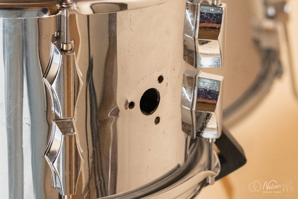1970s Fibes Chrome Over Fiberglass Bop Kit - 14x18, 16x14, 8x12