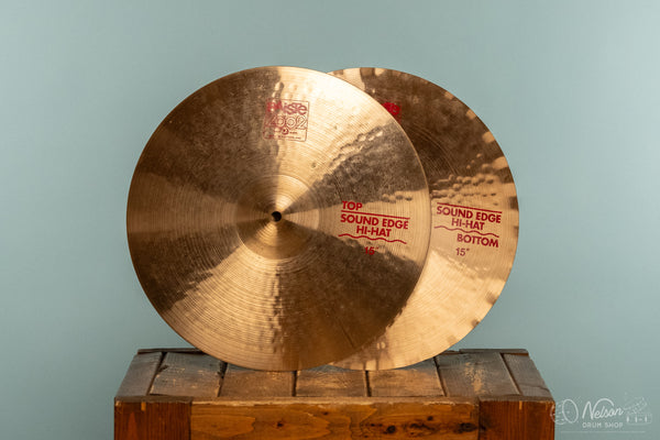 Used Paiste 2002 Sound Edge Hi Hats - 15"