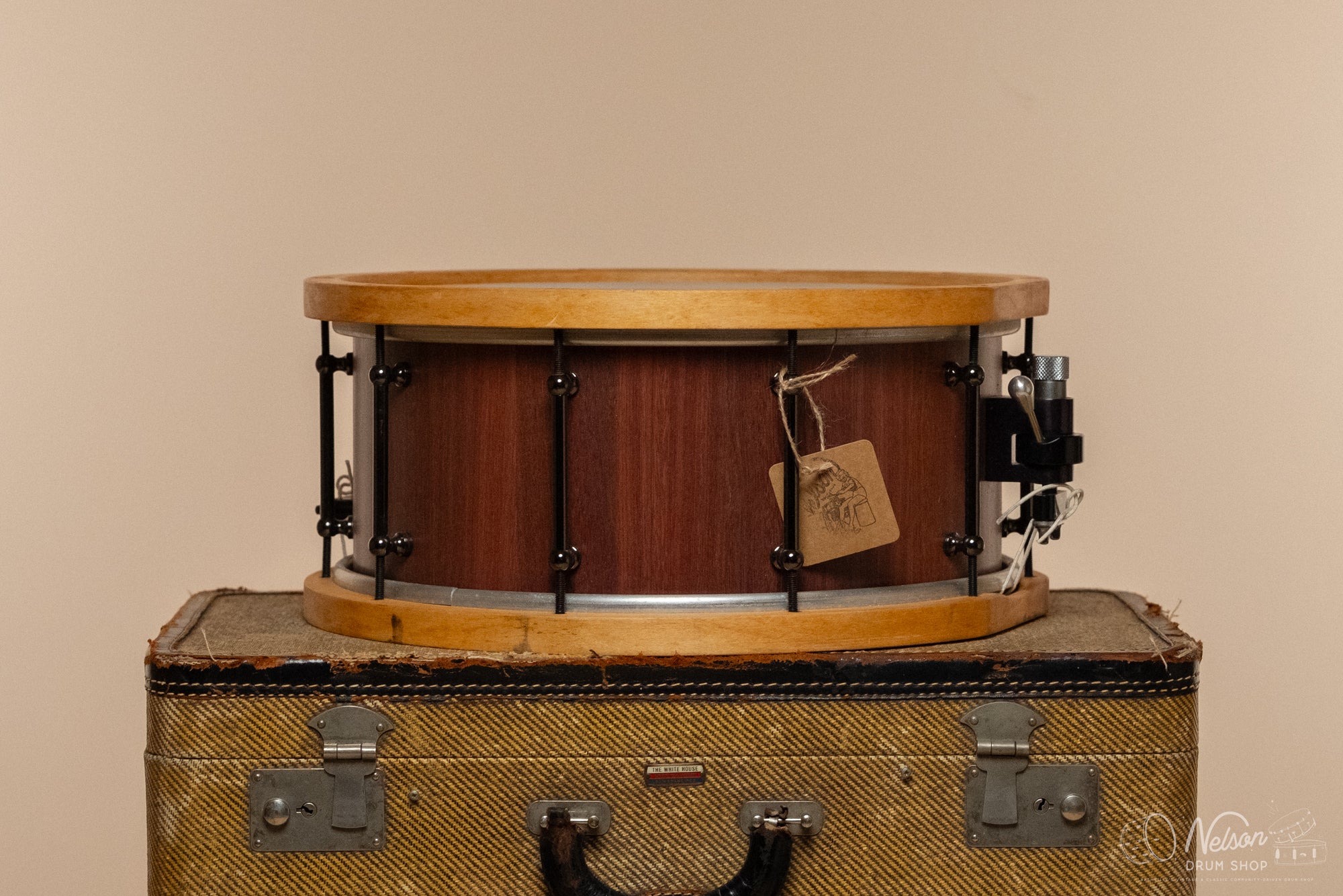 Used Custom Build Jarrah Stave w/ Wood Hoops - 6.5x14