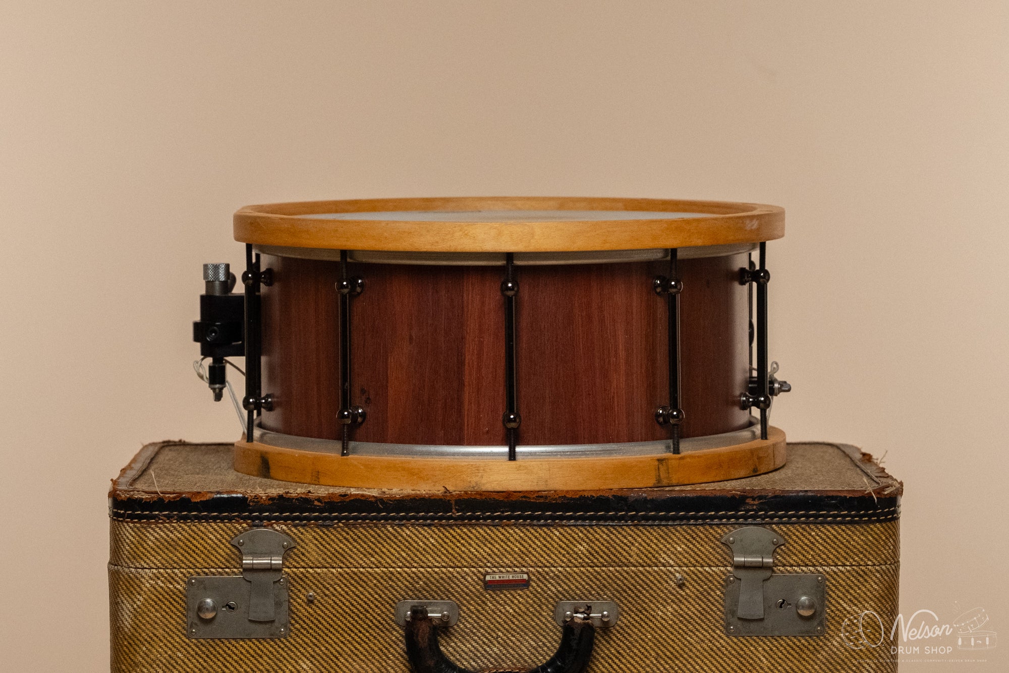 Used Custom Build Jarrah Stave w/ Wood Hoops - 6.5x14