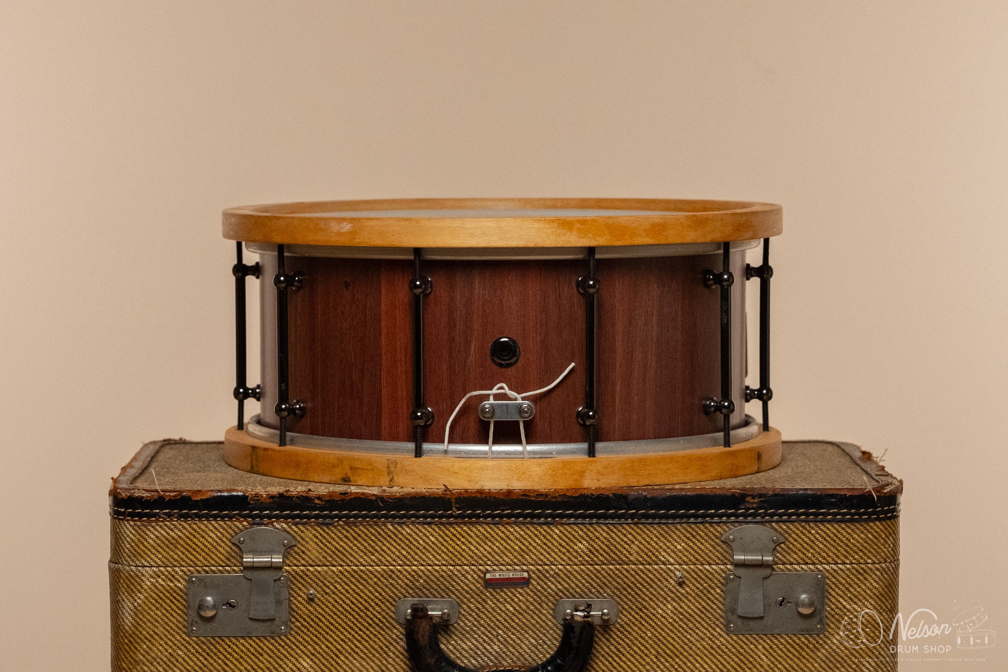 Used Custom Build Jarrah Stave w/ Wood Hoops - 6.5x14
