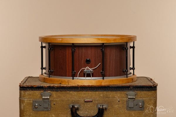 Used Custom Build Jarrah Stave w/ Wood Hoops - 6.5x14
