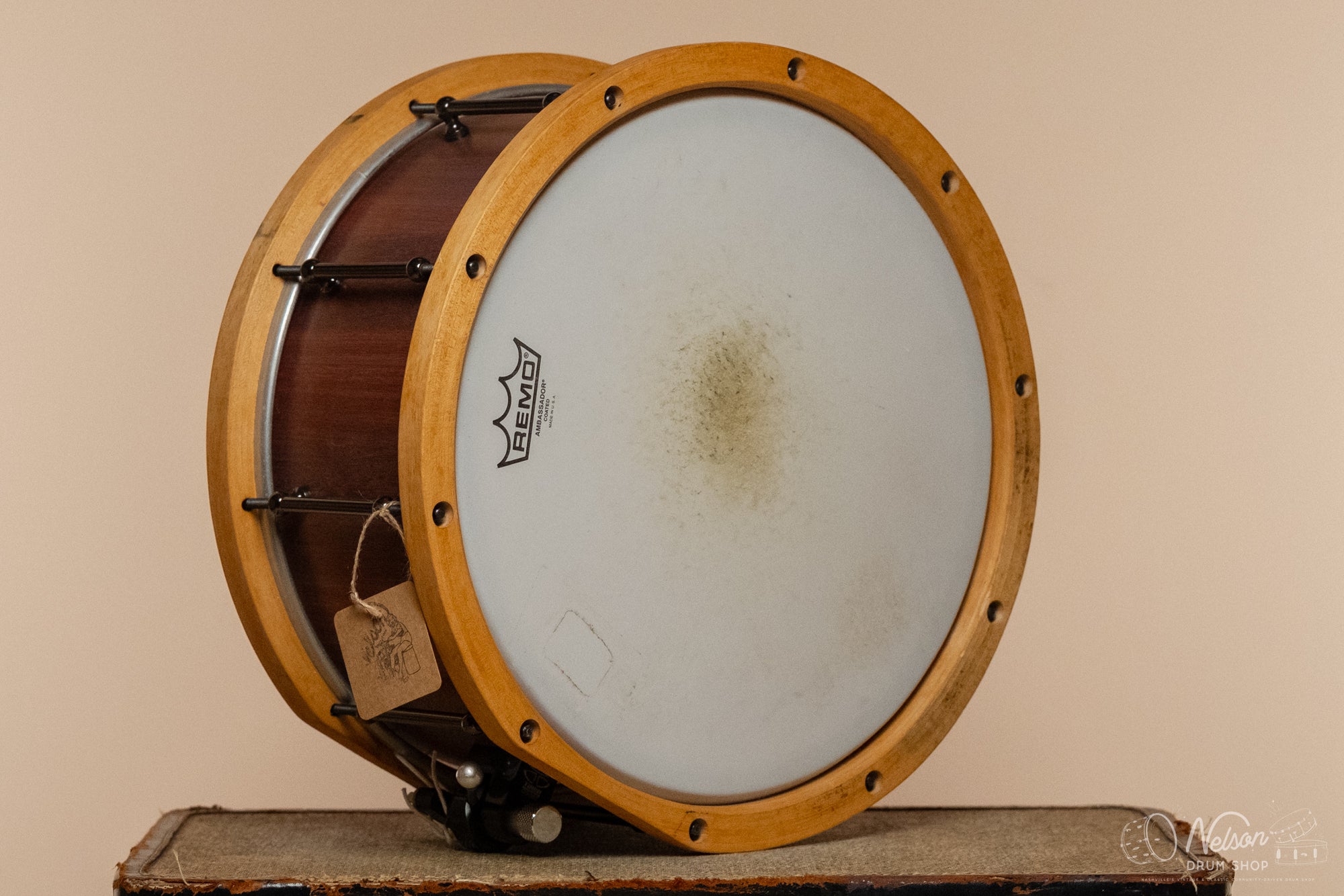 Used Custom Build Jarrah Stave w/ Wood Hoops - 6.5x14
