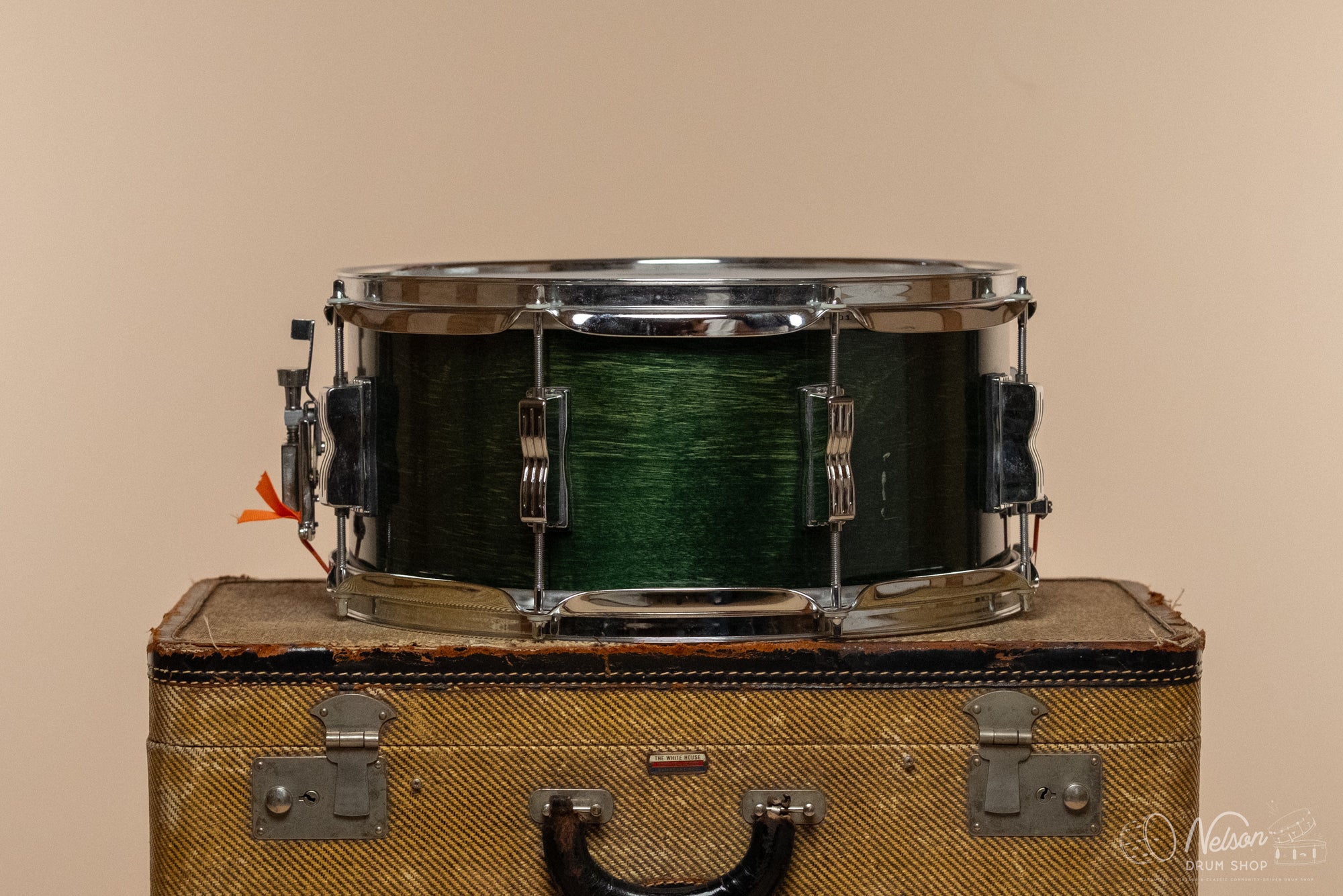 2000s Ludwig Classic Birch in Emerald Green Stain - 6.5x14