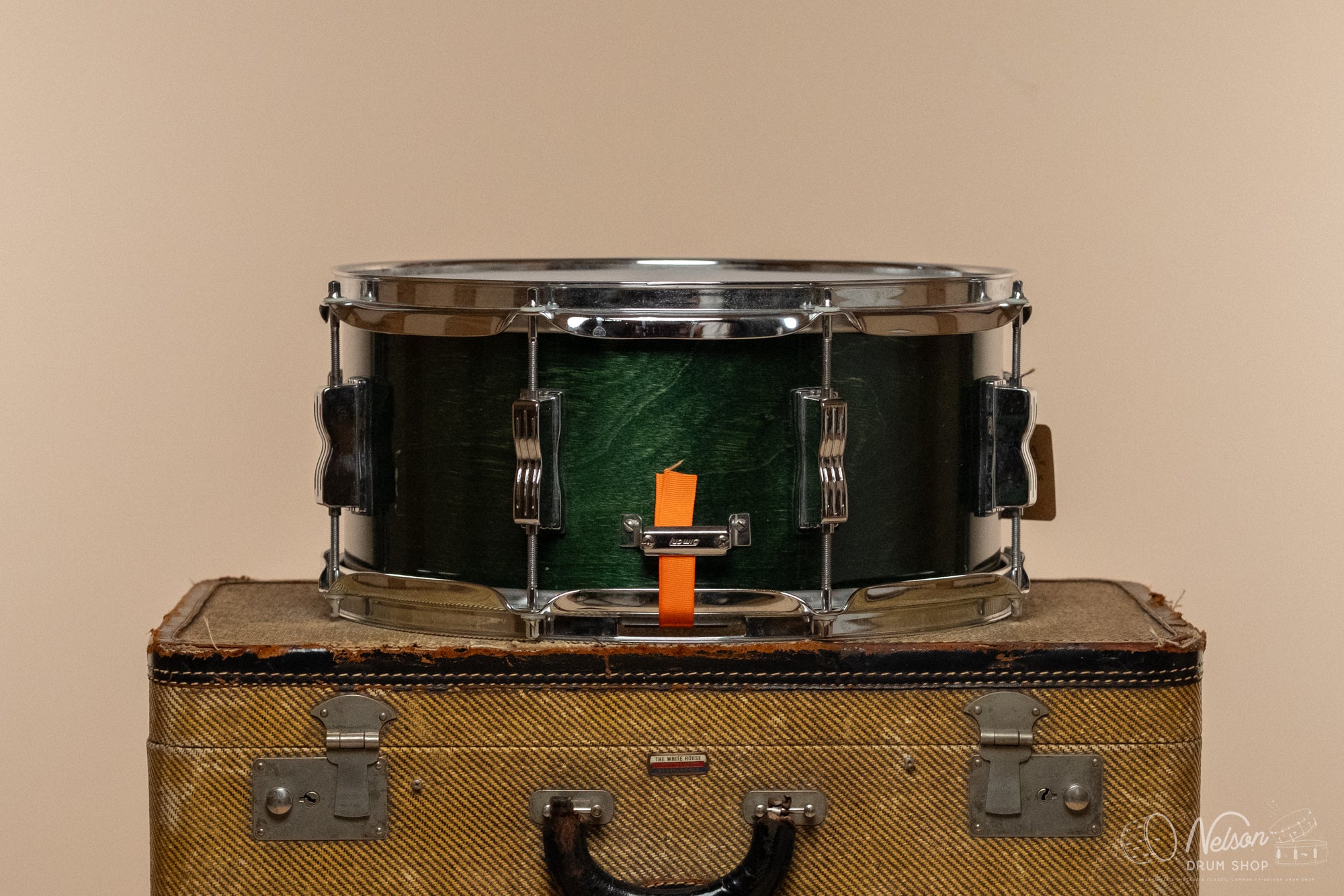 2000s Ludwig Classic Birch in Emerald Green Stain - 6.5x14