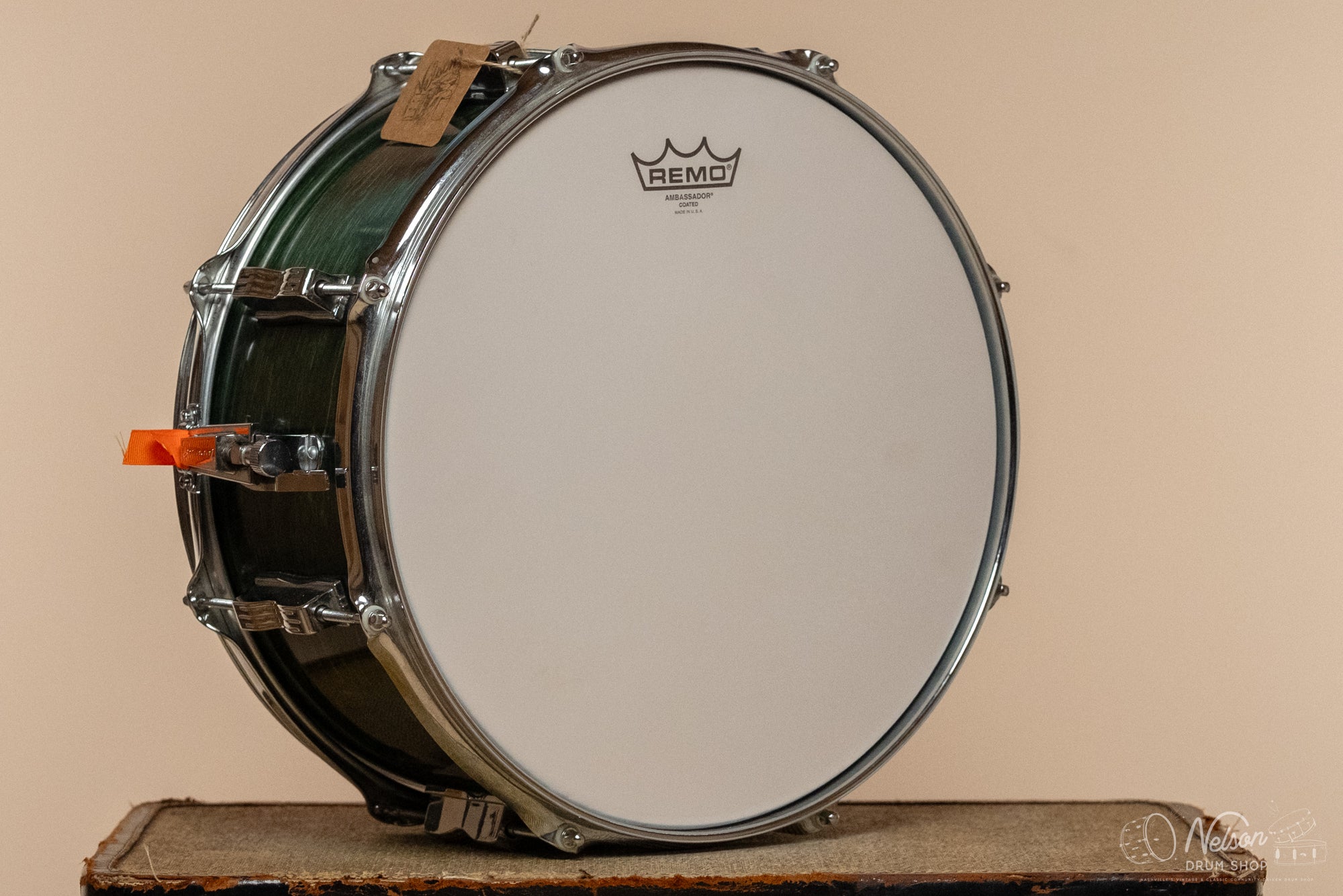 2000s Ludwig Classic Birch in Emerald Green Stain - 6.5x14