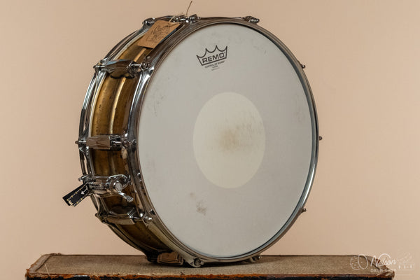 Used Ludwig LB454R Raw Brass Phonic - 5x14