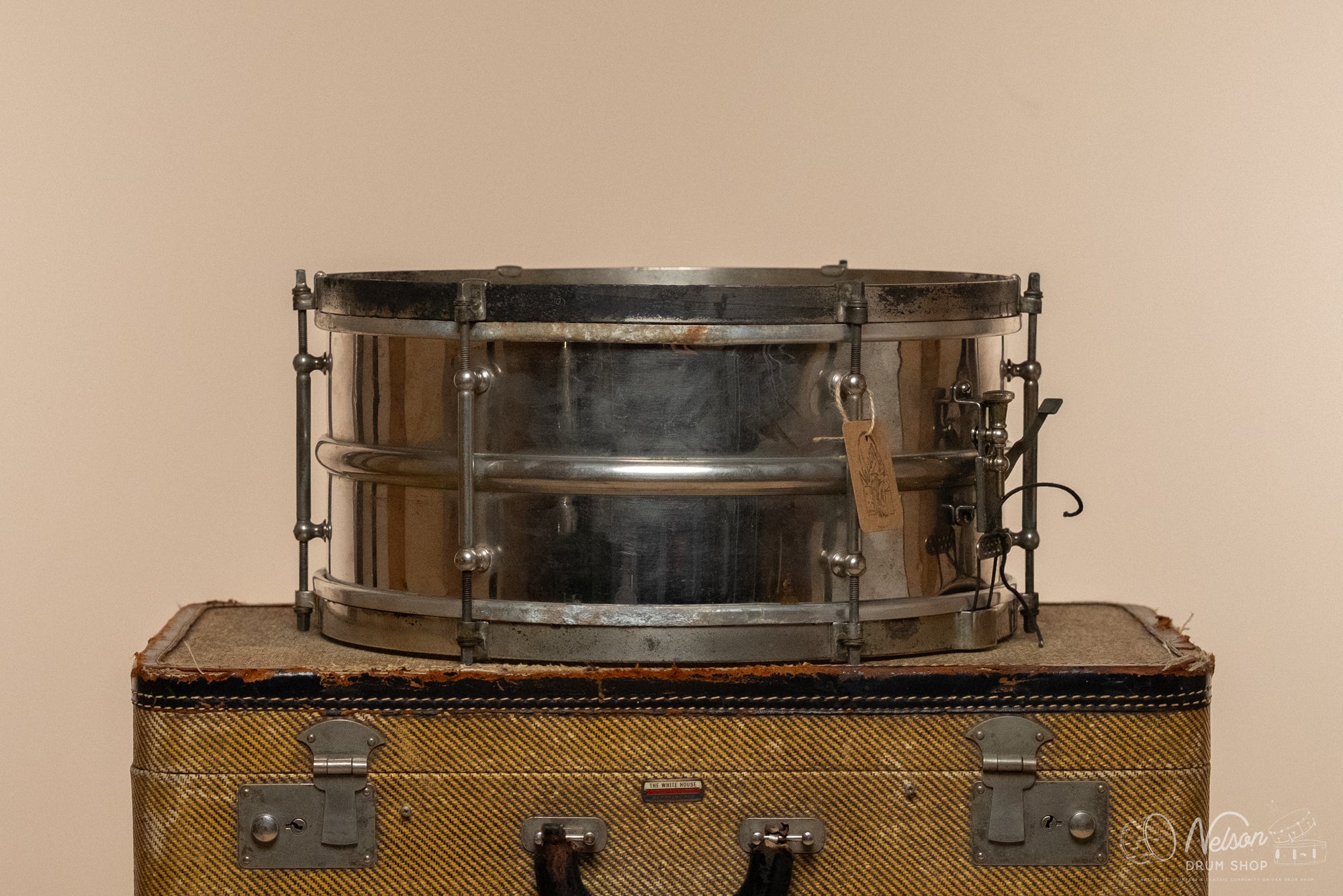 Late 1920s Ludwig 2pc Nickel Over Brass 6 lug - 6.5x14