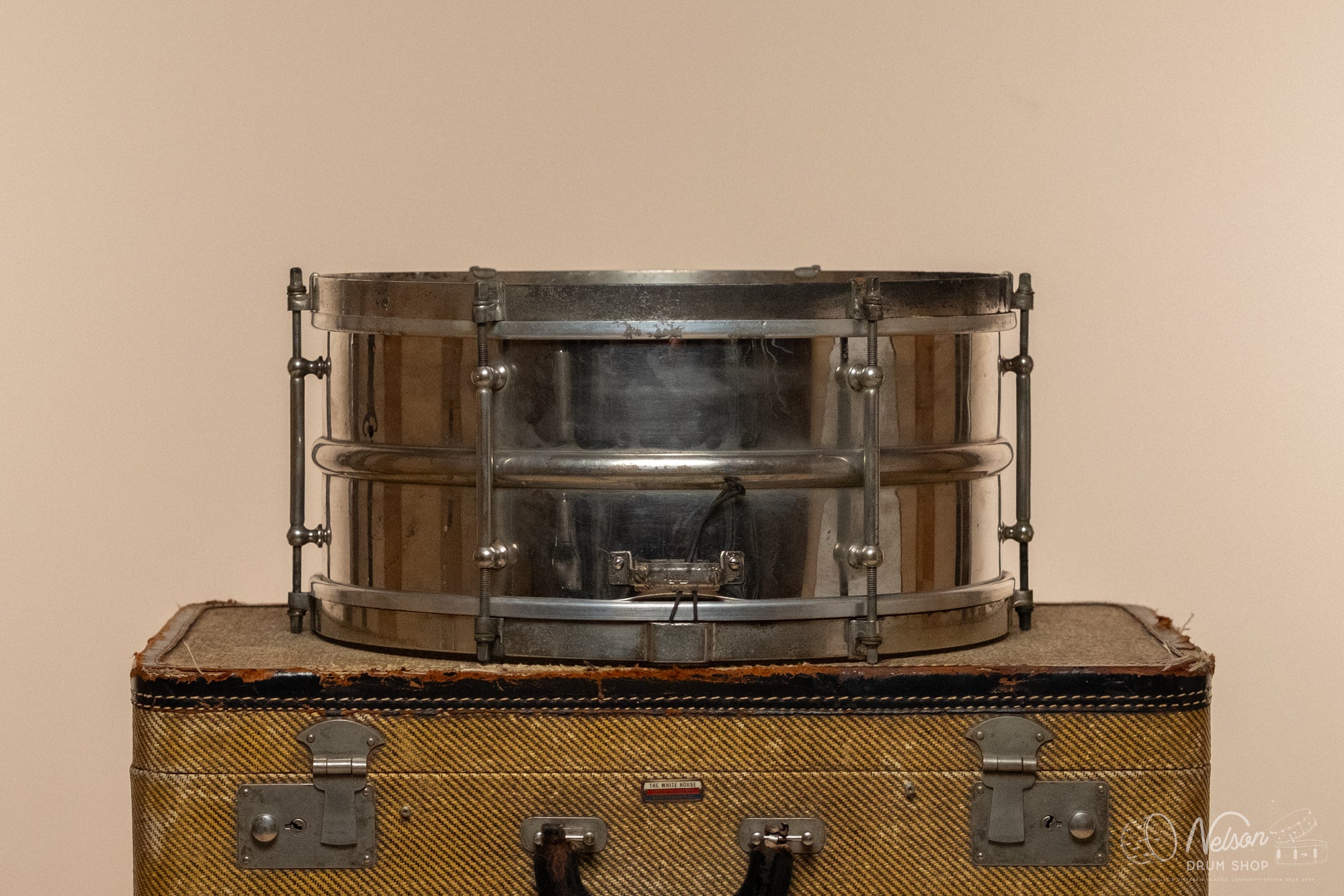 Late 1920s Ludwig 2pc Nickel Over Brass 6 lug - 6.5x14