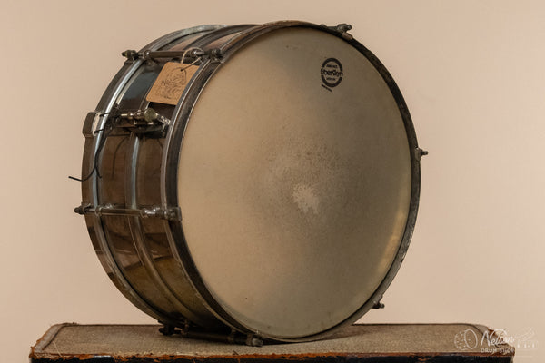Late 1920s Ludwig 2pc Nickel Over Brass 6 lug - 6.5x14