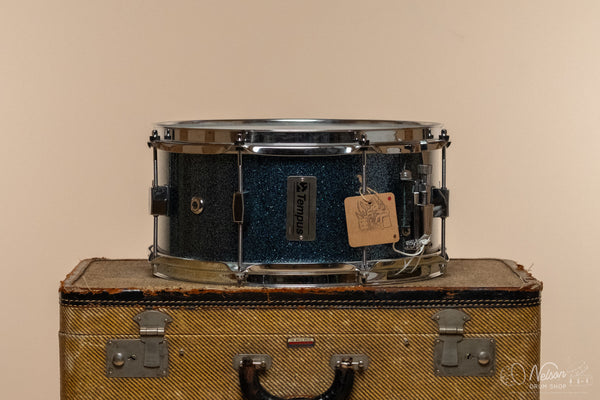 Used Tempus Carbon Fiber Snare Drum in Emerald Sparkle - 6x13