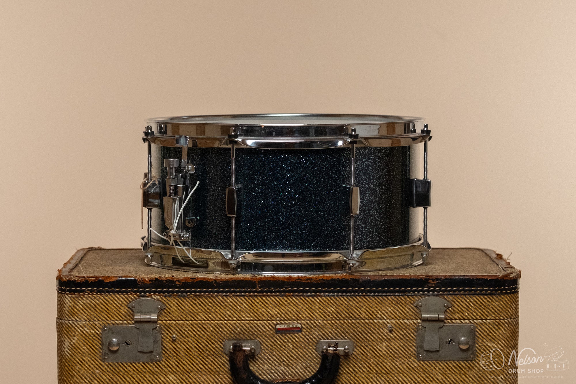 Used Tempus Carbon Fiber Snare Drum in Emerald Sparkle - 6x13