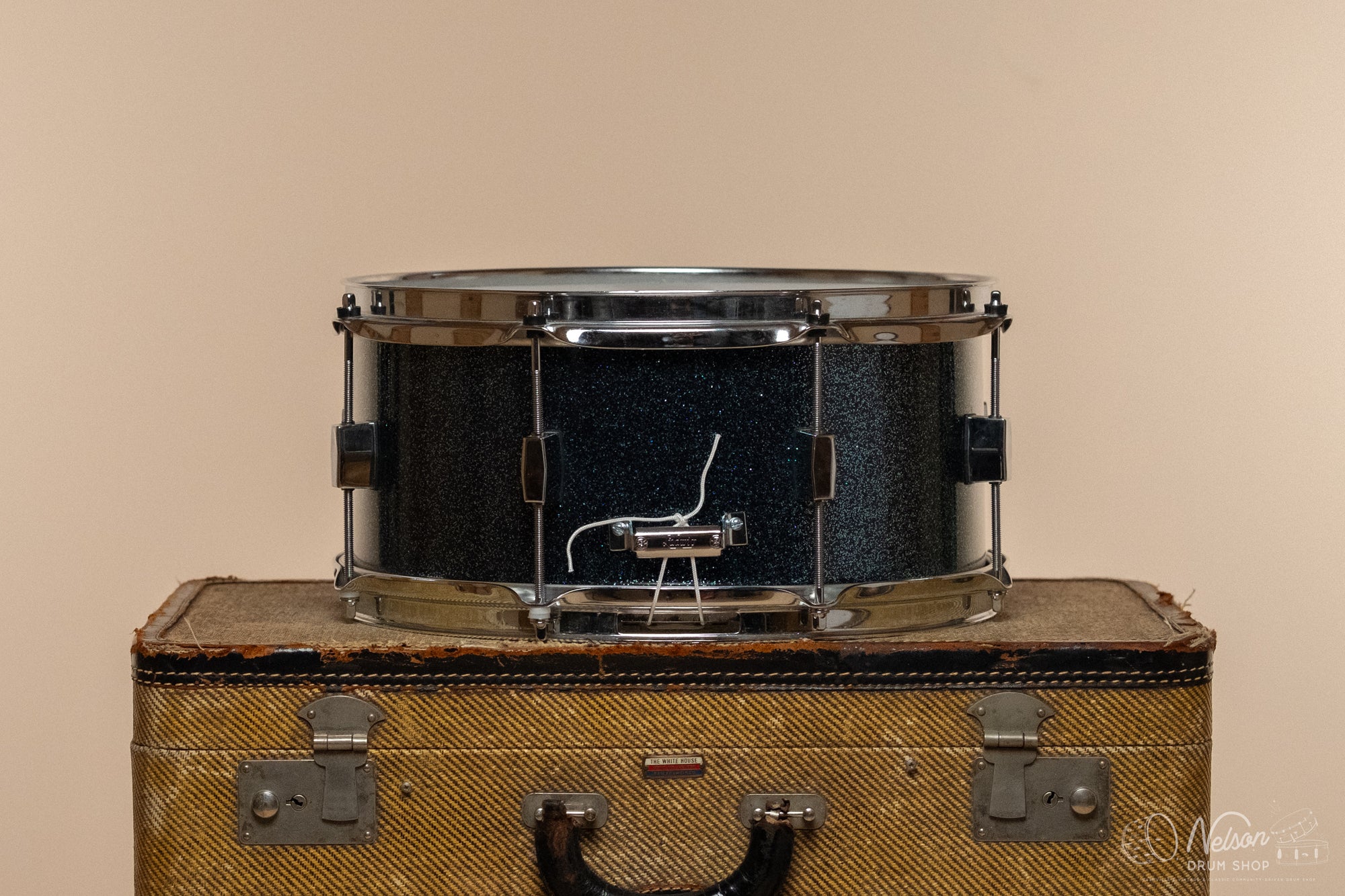 Used Tempus Carbon Fiber Snare Drum in Emerald Sparkle - 6x13