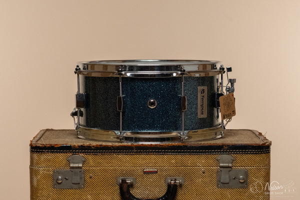Used Tempus Carbon Fiber Snare Drum in Emerald Sparkle - 6x13
