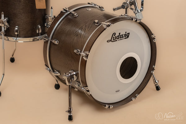 Used Ludwig Classic Oak Downbeat in Smoke - 14x20, 8x12, 14x14