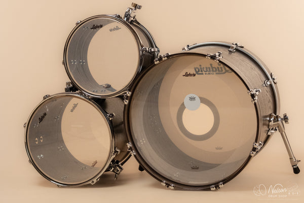Used Ludwig Classic Oak Downbeat in Smoke - 14x20, 8x12, 14x14