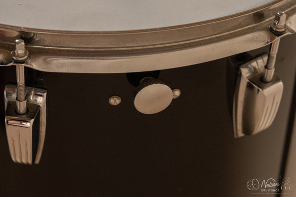 1970s Ludwig Vistalite Concert Tom Kit in Black - 14x20, 6.5x10, 8x12, 16x16