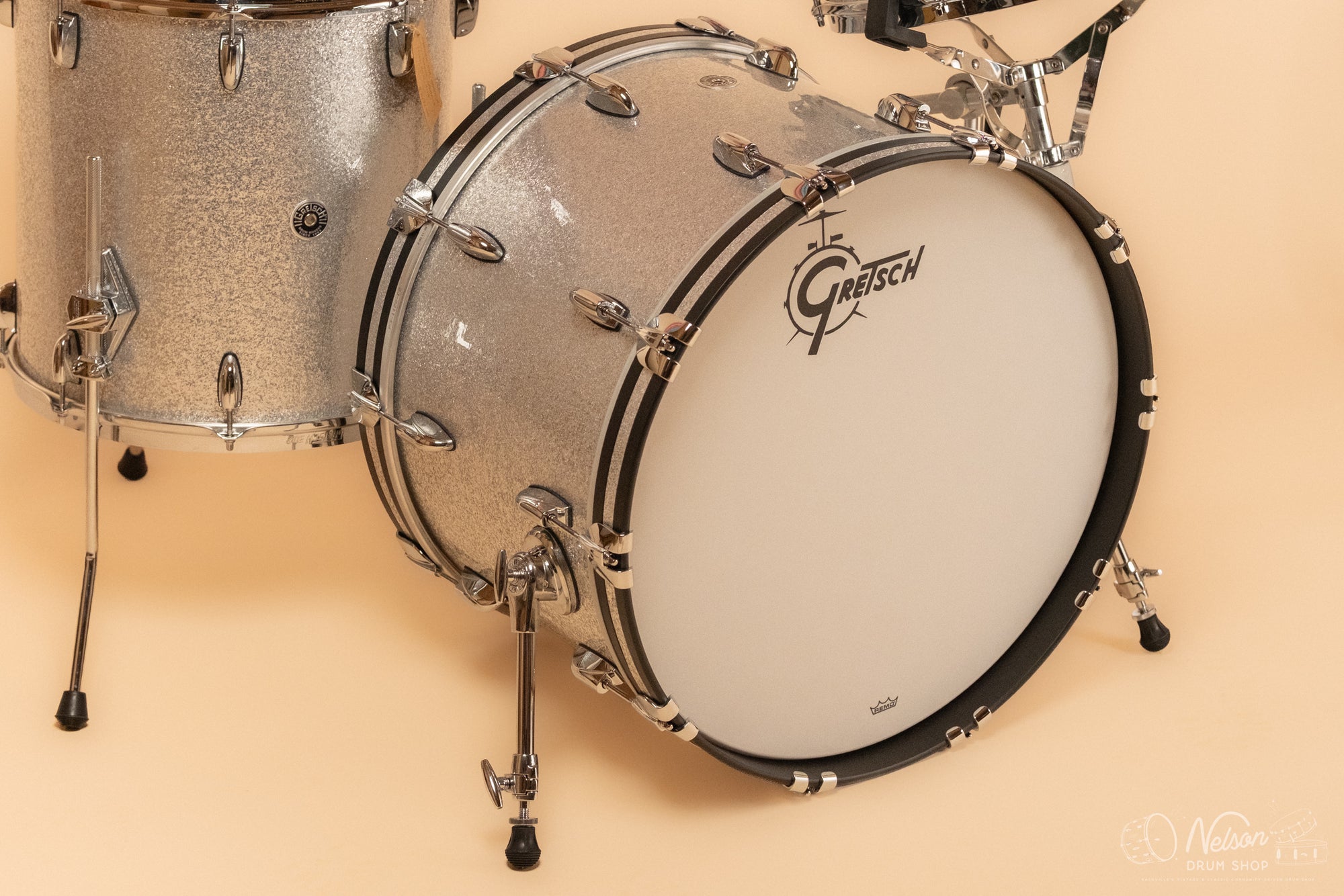 Gretsch USA 'Brooklyn' in Silver Sparkle - 14x22. 16x16, 9x13