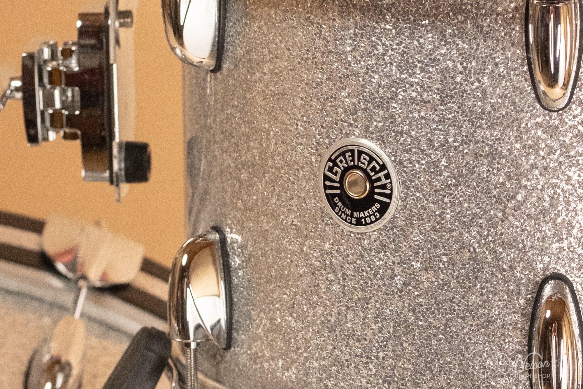 Gretsch USA 'Brooklyn' in Silver Sparkle - 14x22. 16x16, 9x13