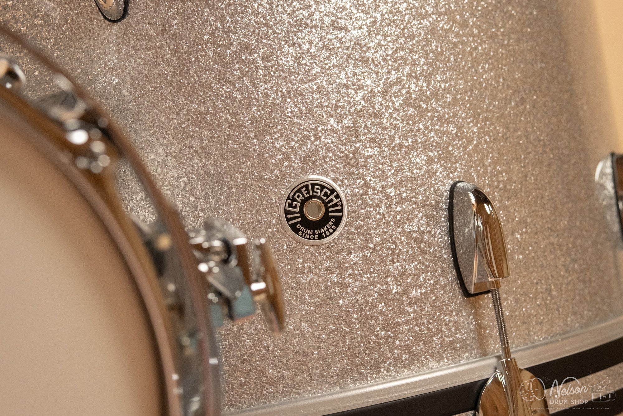 Gretsch USA 'Brooklyn' in Silver Sparkle - 14x22. 16x16, 9x13