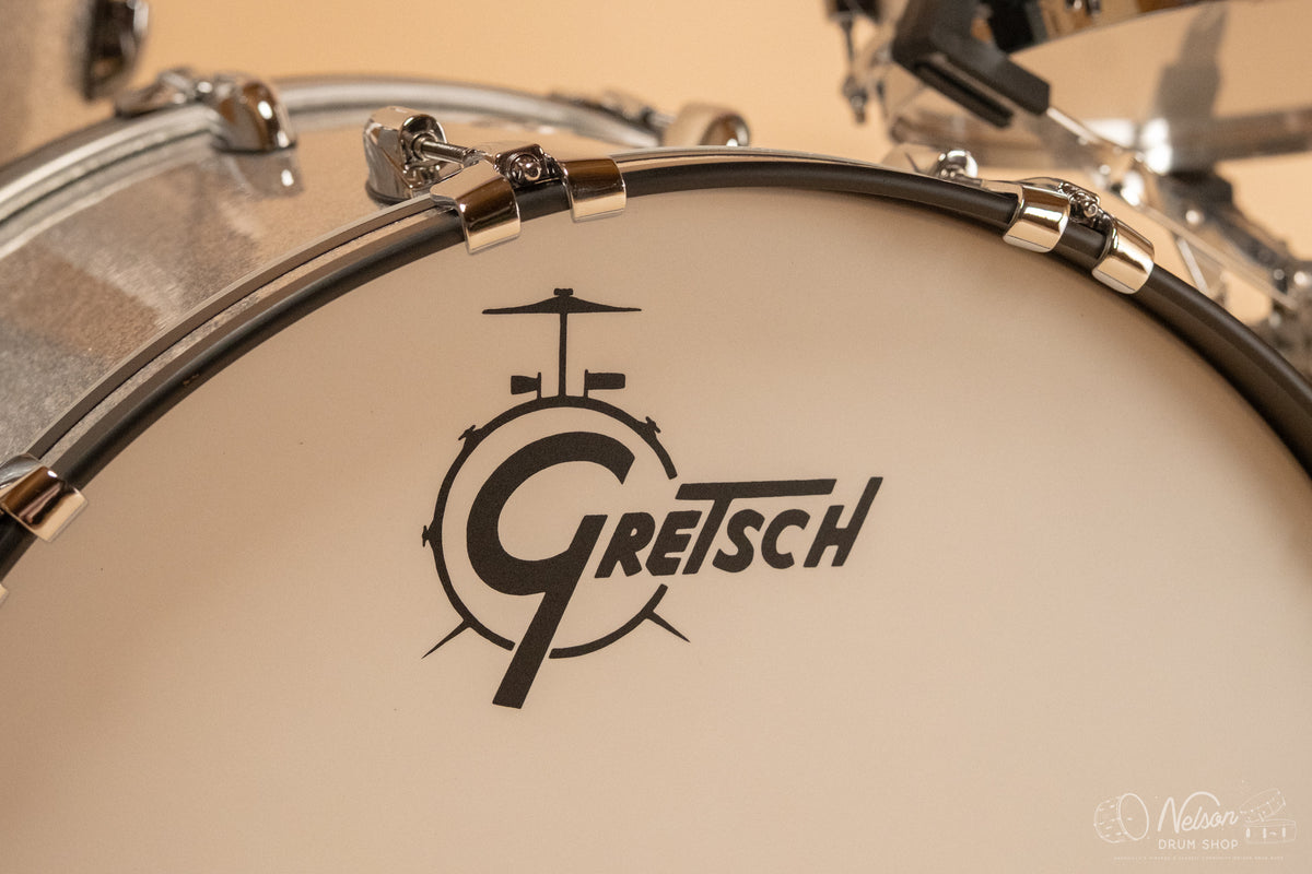 Gretsch USA 'Brooklyn' in Silver Sparkle - 14x22. 16x16, 9x13