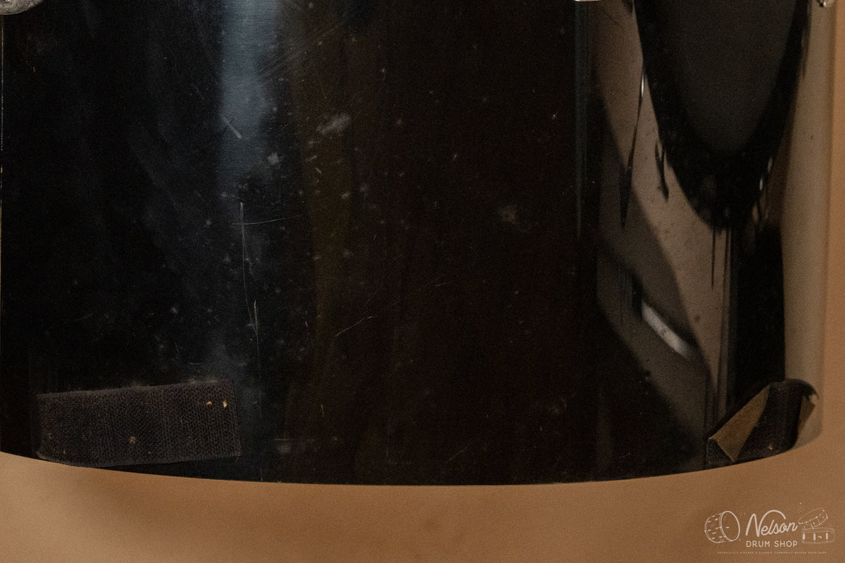1970s Ludwig Concert Tom Vistalite Kit in Black - 14x22, 16x18, 10x14, 9x13