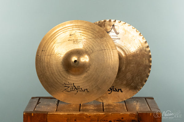 Used Zildjian A Custom Mastersound Hi Hats - 13"