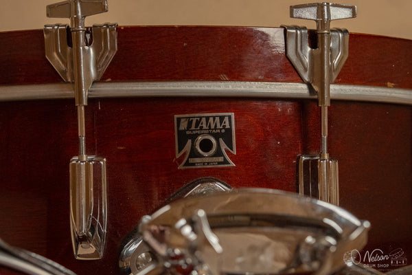 1980s Tama Superstar in Super Mahogany - 14x22, 8x12, 9x13, 16x16
