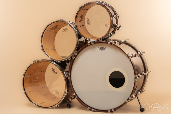 1980s Tama Superstar in Super Mahogany - 14x22, 8x12, 9x13, 16x16