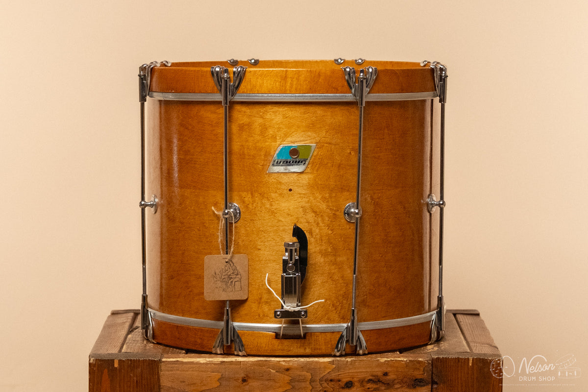 1970s Ludwig SIngle-Tension Parade Snare Drum refinished in Natural Maple - 12x15