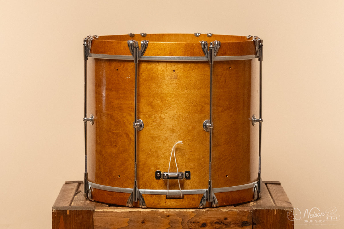 1970s Ludwig SIngle-Tension Parade Snare Drum refinished in Natural Maple - 12x15