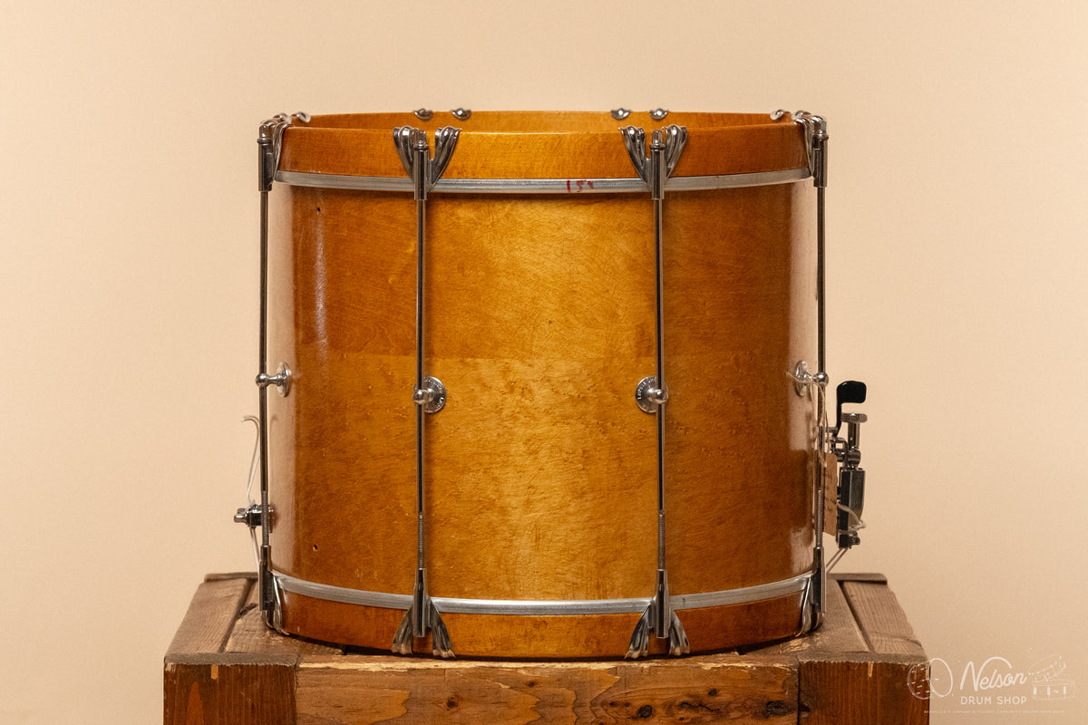 1970s Ludwig SIngle-Tension Parade Snare Drum refinished in Natural Maple - 12x15