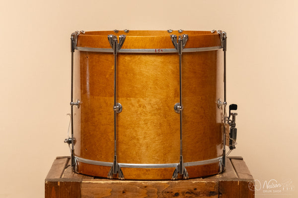 1970s Ludwig SIngle-Tension Parade Snare Drum refinished in Natural Maple - 12x15