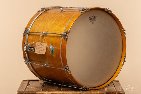 1970s Ludwig SIngle-Tension Parade Snare Drum refinished in Natural Maple - 12x15