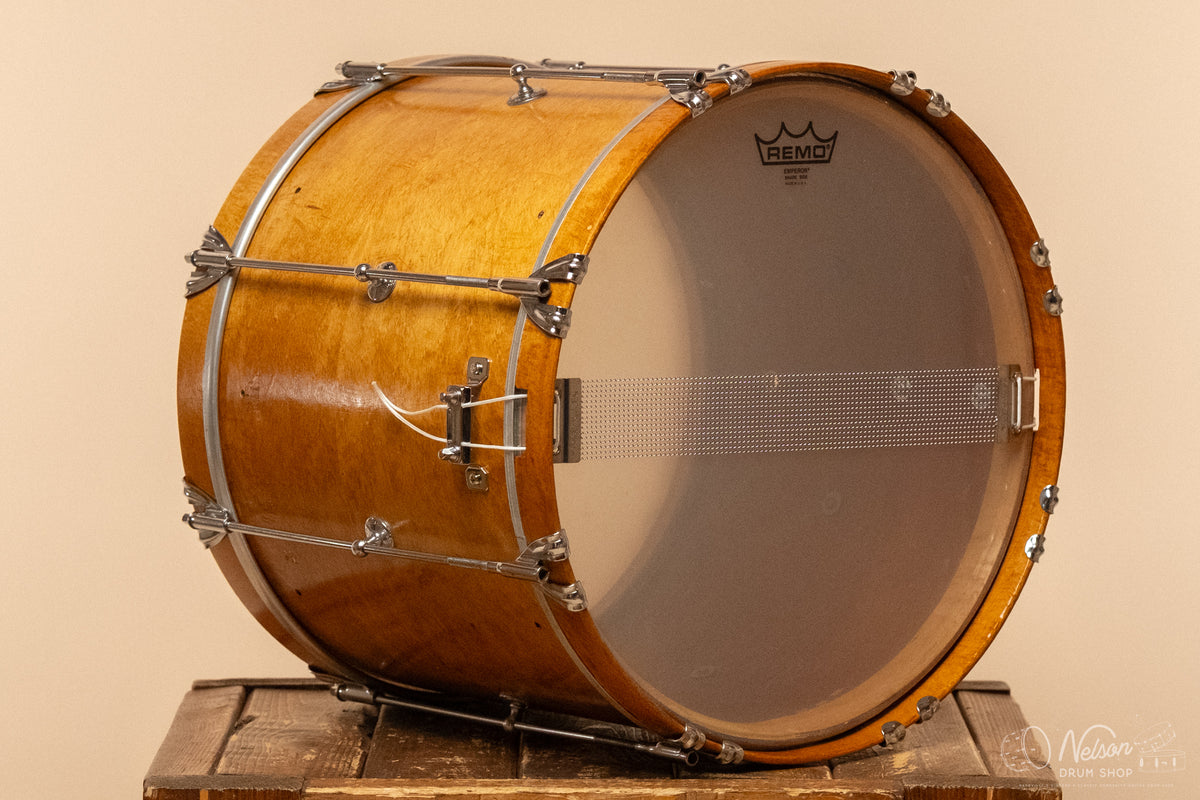 1970s Ludwig SIngle-Tension Parade Snare Drum refinished in Natural Maple - 12x15