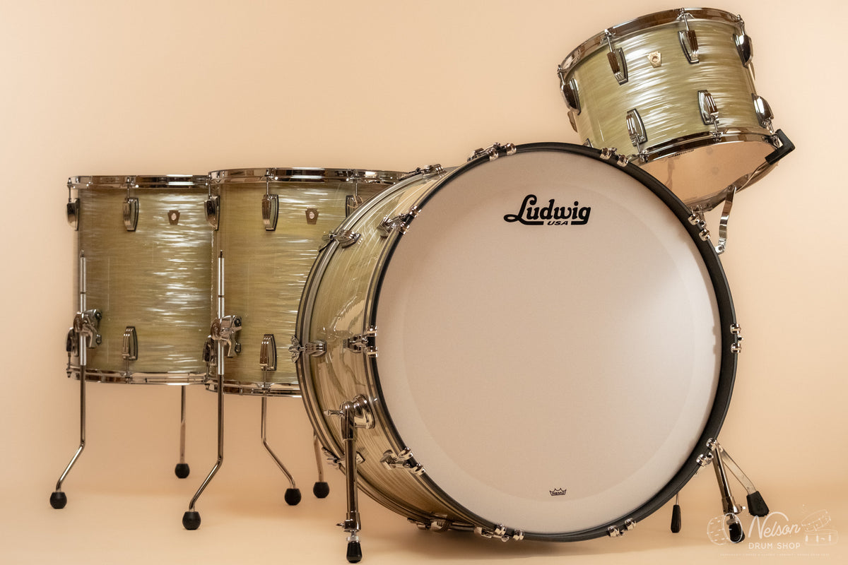 Ludwig Classic Maple 'Zep Set' in Olive Oyster - 14x26, 10x14, 16x16, 16x18