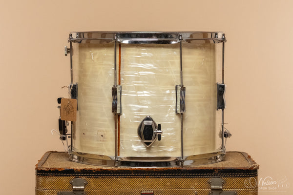 1970s Ludwig Parade Model in White Marine Pearl - 12x15