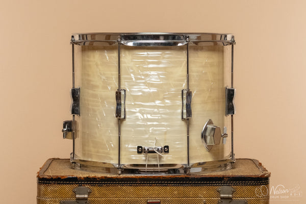 1970s Ludwig Parade Model in White Marine Pearl - 12x15