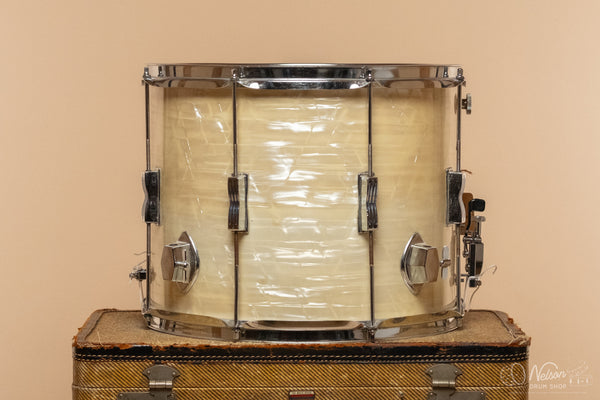 1970s Ludwig Parade Model in White Marine Pearl - 12x15