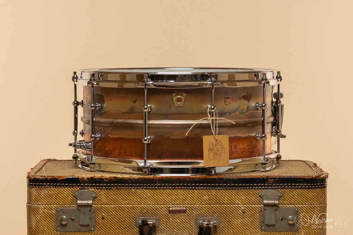 Ludwig LB552RT 'Bronze-Phonic' Raw Natural Patina w/ Tube Lugs - 6.5x14