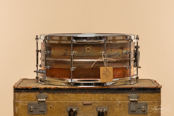 Ludwig LB552RT 'Bronze-Phonic' Raw Natural Patina w/ Tube Lugs - 6.5x14