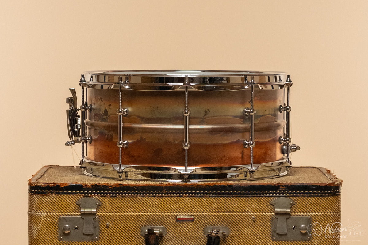 Ludwig LB552RT 'Bronze-Phonic' Raw Natural Patina w/ Tube Lugs - 6.5x14