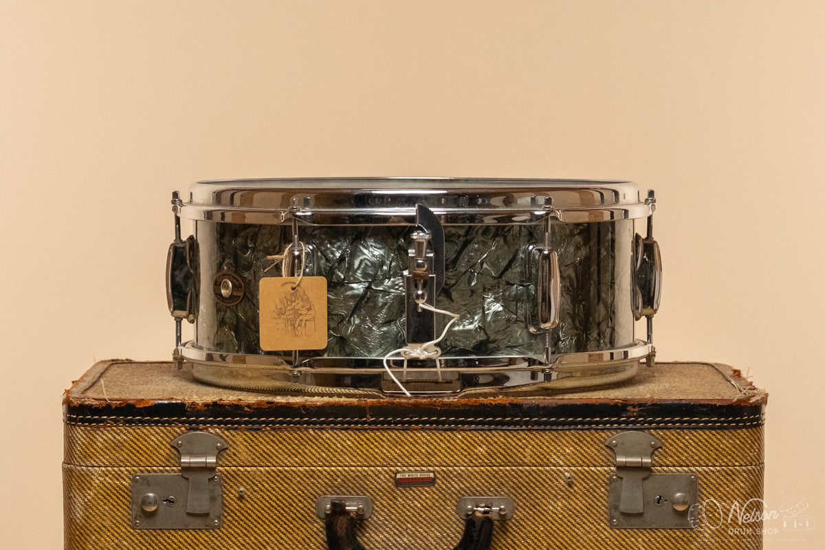 1960s Slingerland 'Deluxe Student Model' in Black Diamond Pearl - 5.5x14