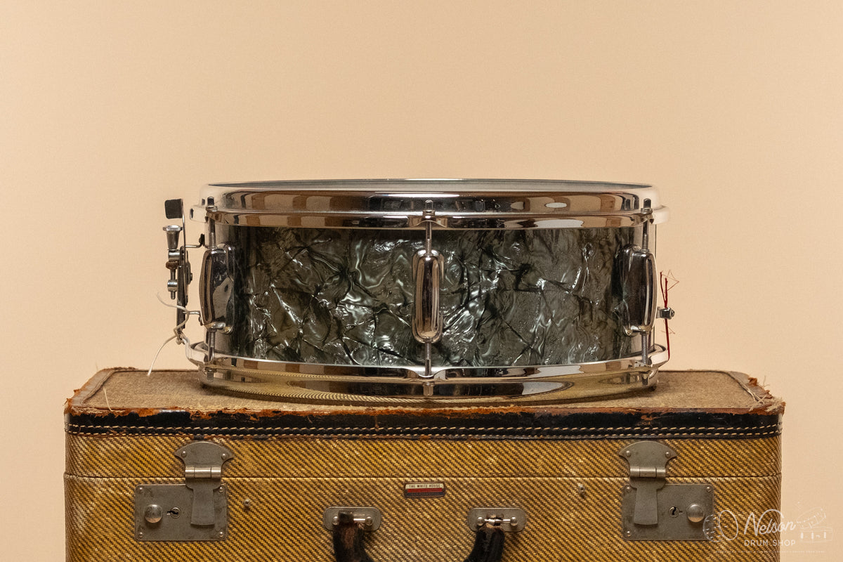1960s Slingerland 'Deluxe Student Model' in Black Diamond Pearl - 5.5x14