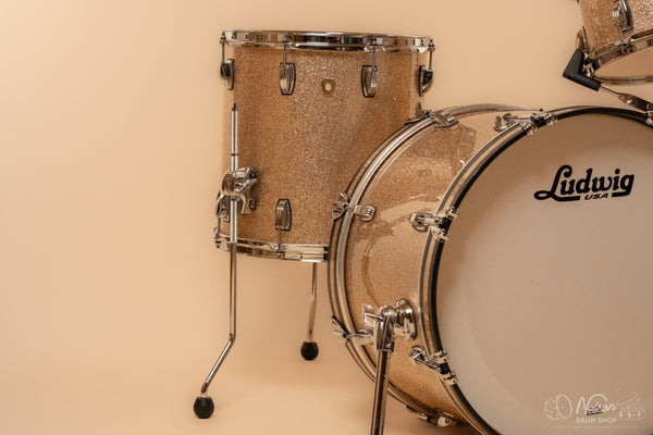 Ludwig Classic Maple 'Downbeat' in Champagne Sparkle - 14x20, 14x14, 8x12