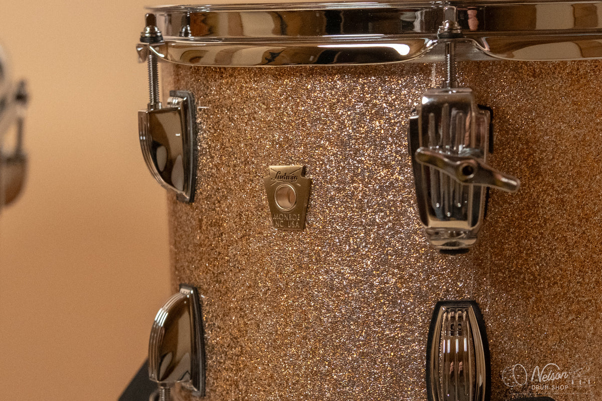 Ludwig Classic Maple 'Downbeat' in Champagne Sparkle - 14x20, 14x14, 8x12