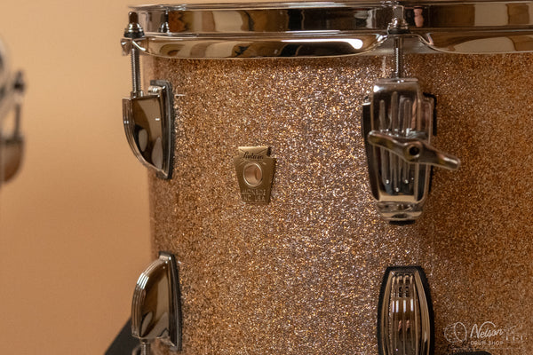 Ludwig Classic Maple 'Downbeat' in Champagne Sparkle - 14x20, 14x14, 8x12