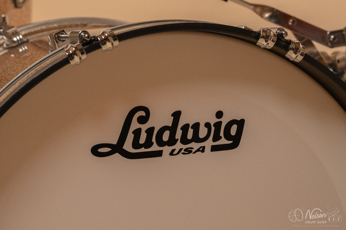 Ludwig Classic Maple 'Downbeat' in Champagne Sparkle - 14x20, 14x14, 8x12