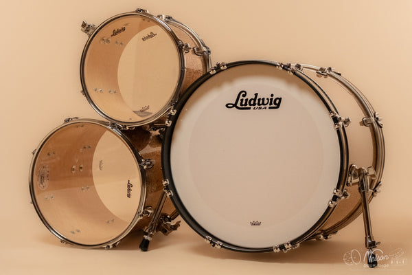 Ludwig Classic Maple 'Downbeat' in Champagne Sparkle - 14x20, 14x14, 8x12